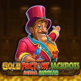 Jackpots logo of Gold Factory Jackpots Mega Moolah from Aurum Signature Studios at Betista Casino